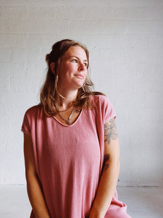 The Peach Kaftan | Hemp Thermal