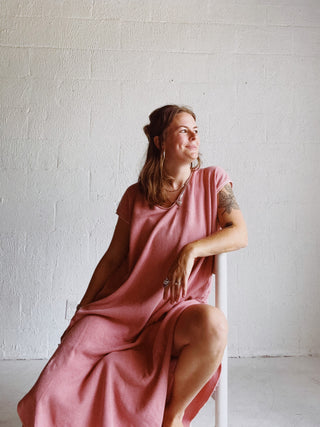 The Peach Kaftan | Hemp Thermal
