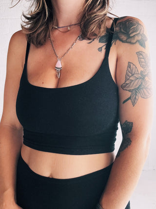 Everyday Cropped Cami | Black