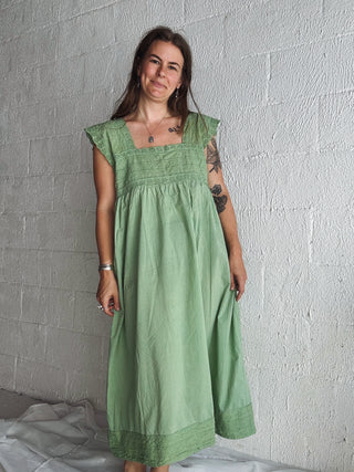 Cotton Nightgown | Shades of Green
