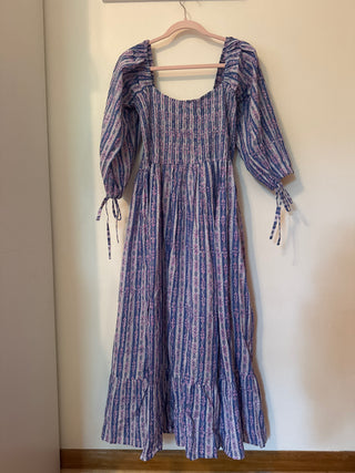 Cotton sample dress | medium blue