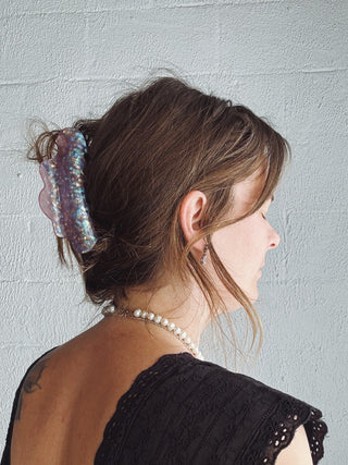 Lilac Sparkle Claw Clip