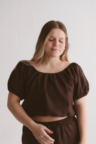 The Aura Top | Chocolate