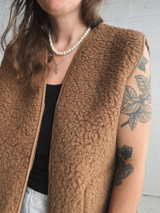 The Wool Vest | Dark Brown