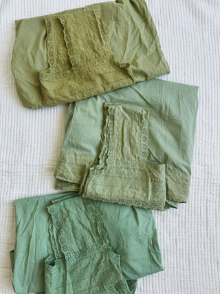 Cotton Nightgown | Shades of Green