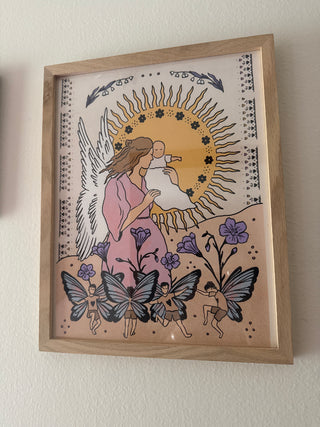 11 x 14 print in wooden frame