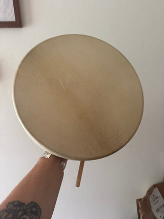 Handheld deerskin drum