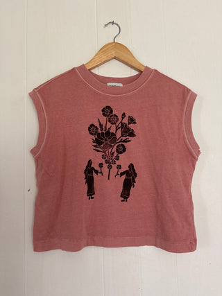 The Offering | muscle tee in pink