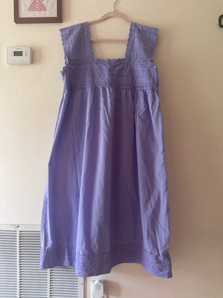 Cotton Nightgown | Bright Lavender