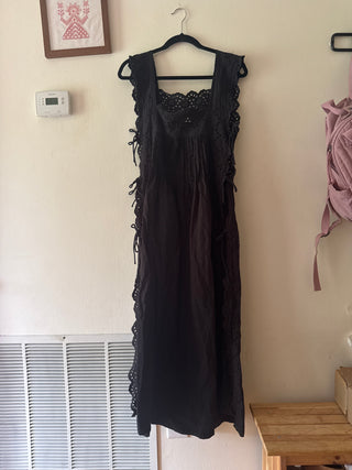 Side tie and lace nightgown secondhand