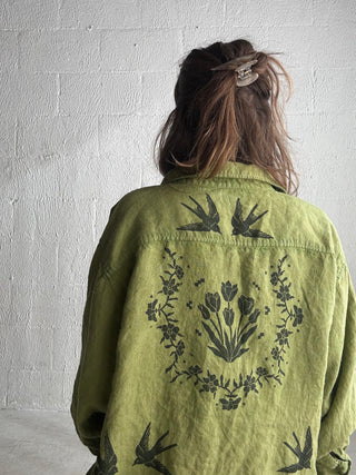 The Tulip Artist's Shirt | Green