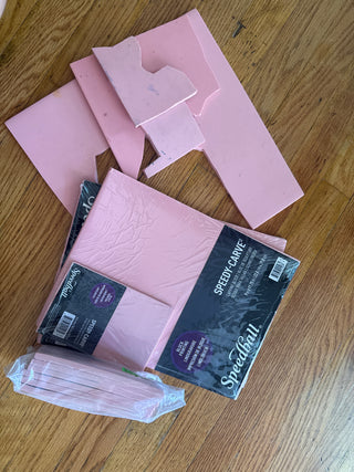 Speedball rubber - lot of 13 pieces