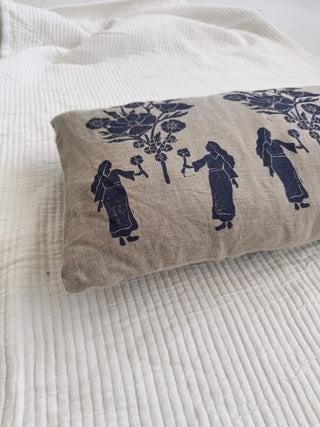 The Posy Pillow | Natural Linen