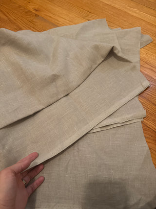 2 yards of natural linen