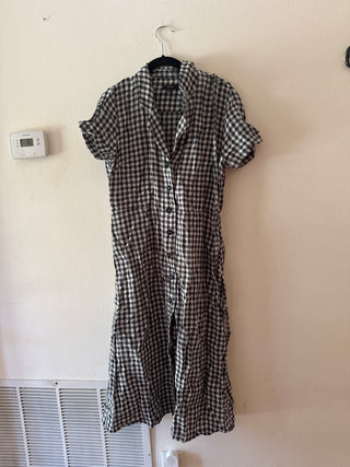 Quince houndstooth dress