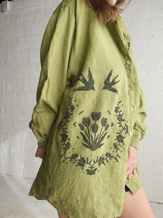 The Tulip Artist's Shirt | Green