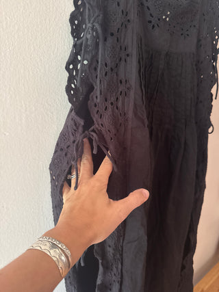 Side tie and lace nightgown secondhand