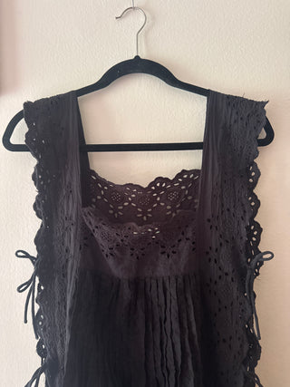 Side tie and lace nightgown secondhand