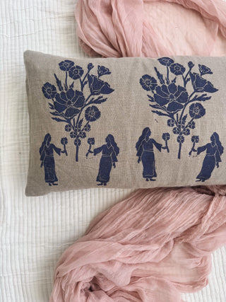 The Posy Pillow | Natural Linen