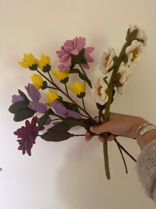 New felt flowers