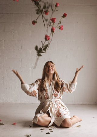 The Arena Robe | Raw Silk