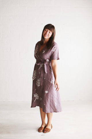 The Wrap Dress | Dusty Lavender