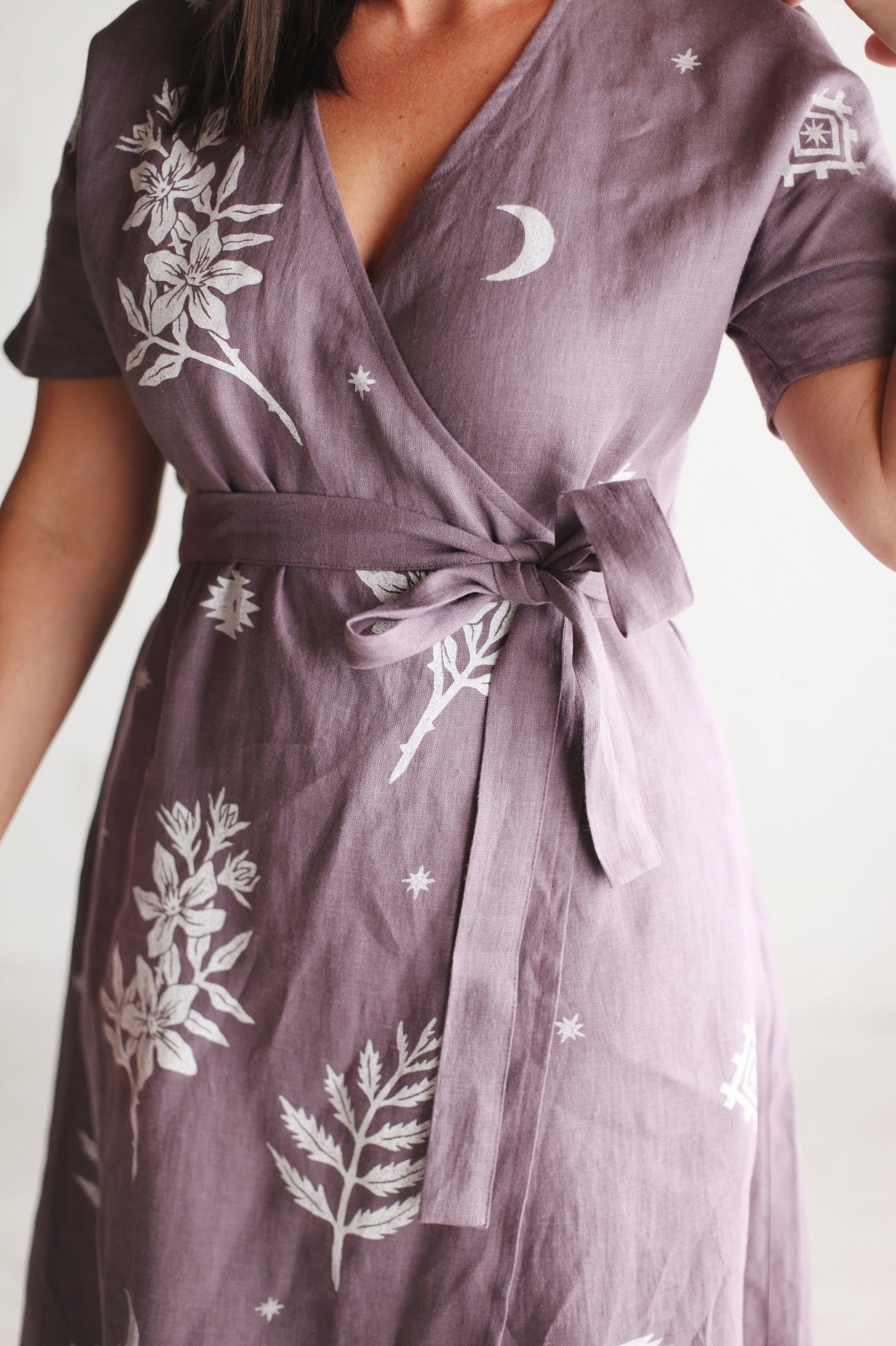 The Wrap Dress | Dusty Lavender SISTER NETTLE The Wrap Dress | Dusty Lavender SISTER NETTLE