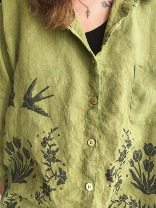 The Tulip Artist's Shirt | Green