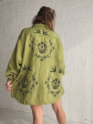 The Tulip Artist's Shirt | Green