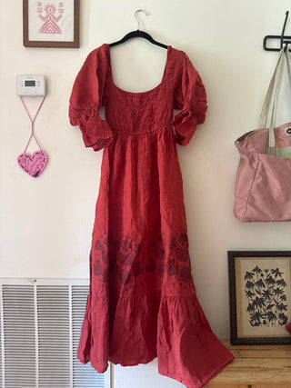 The Adore Dress | Red INK on Red