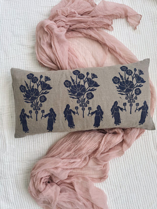 The Posy Pillow | Natural Linen