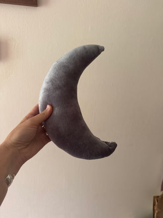 Plush velour moon