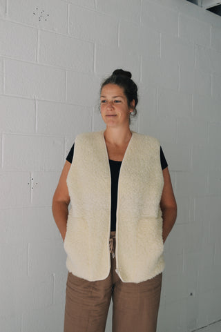 The Wool Vest | Cream