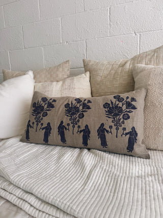 The Posy Pillow | Natural Linen