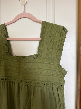 Cotton Nightgown | Sage