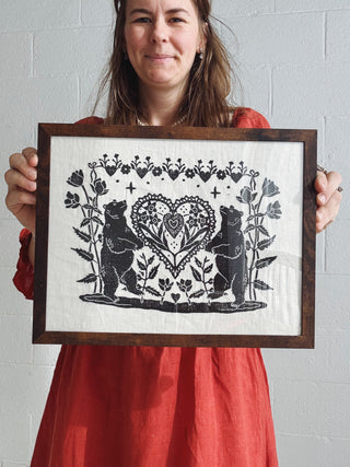 Misha Bear | Black Linen