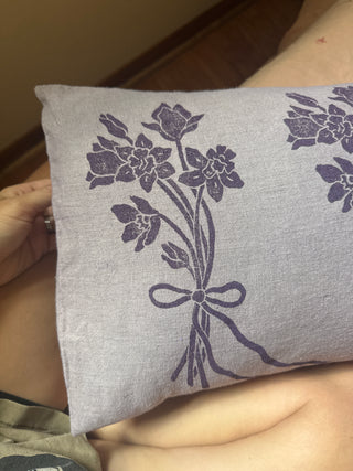 Daffodil Bouquet pillowcase | Linen