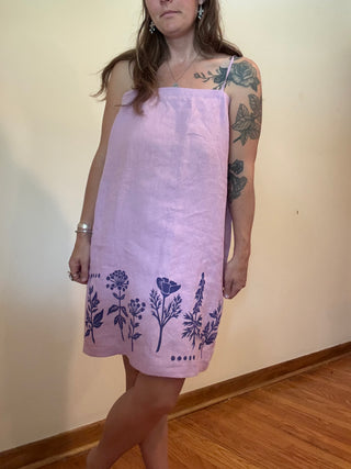 Strappy Dress | Lilac Linen