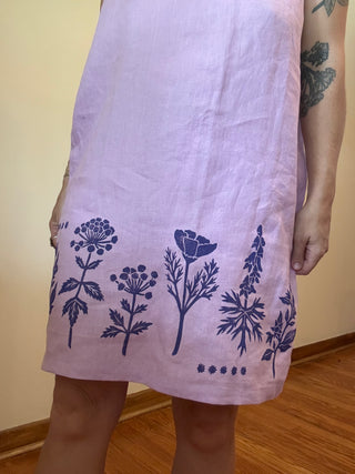 Strappy Dress | Lilac Linen
