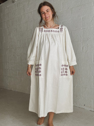 Flower Daughter Dress | Raw Silk + lavender