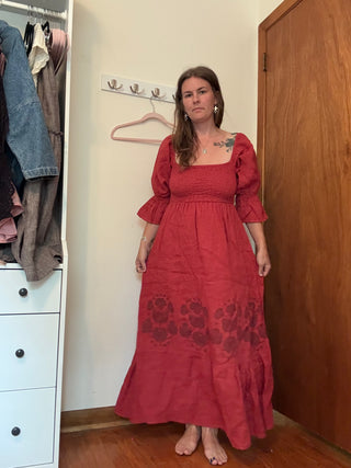 The Adore Dress | Red INK on Red
