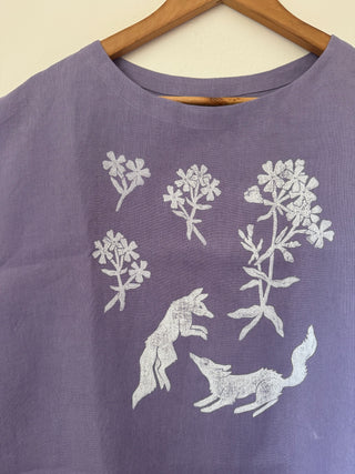 Prairie Wolf Linen Top