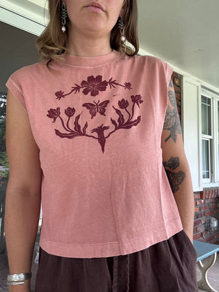 Womb Flower Muscle Tee