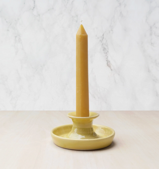 Ceramic Candle Holder | Dandelion Yellow