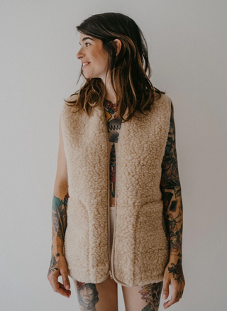 The Wool Vest | Soft Brown